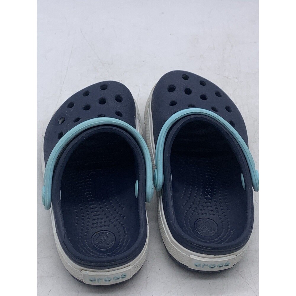 Crocs Crocband II Navy/Ice Blue Relaxed Fit Toddlers Size 6/7 - Picture 8 of 10